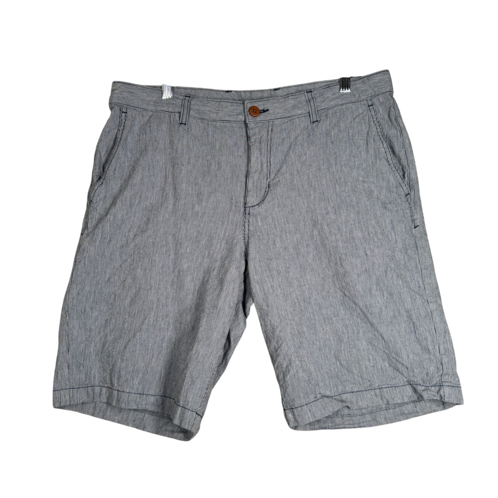 Tommy Bahama Shorts Mens Blue Striped Flat Front Casual‎ Nautical Summer Size 36